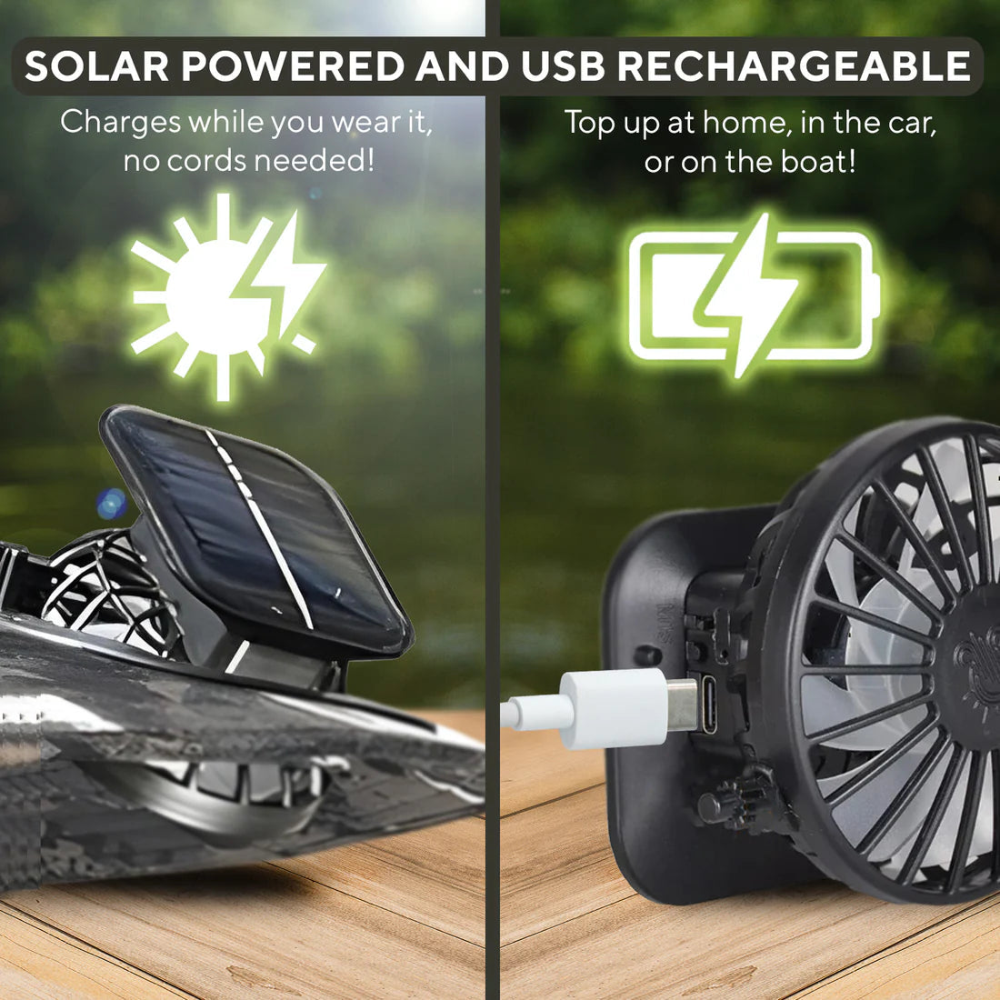 ShadeVent Solar Fan Hat