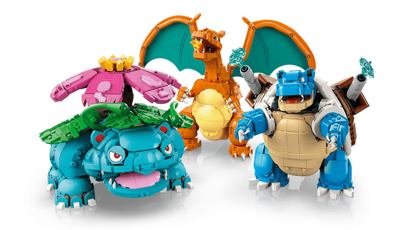 LEGO Pokémon Venusaur, Charizard and Blastoise
