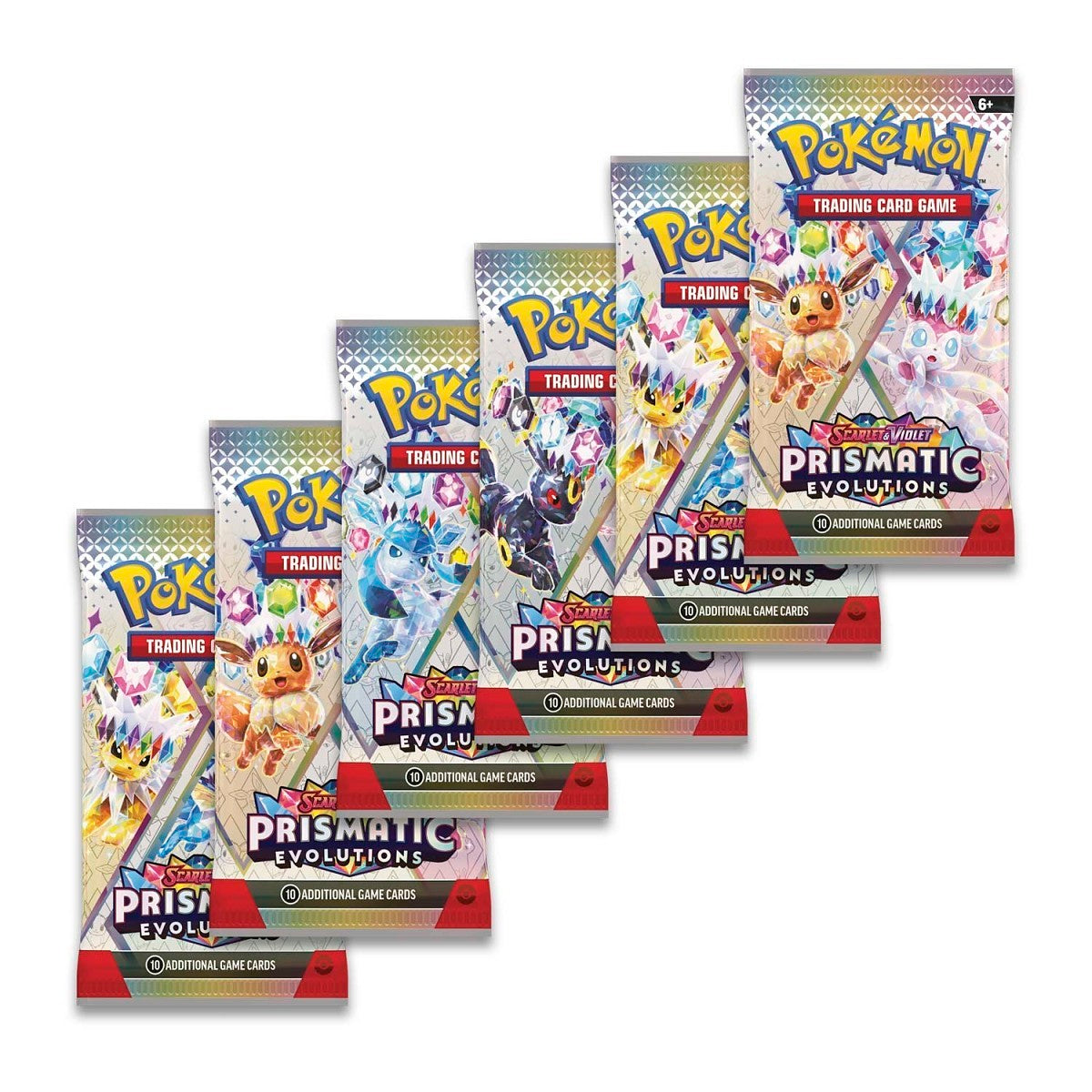Pokémon TCG: Scarlet & Violet — Prismatic Evolutions Booster Bundle (Sealed, 6 Packs)