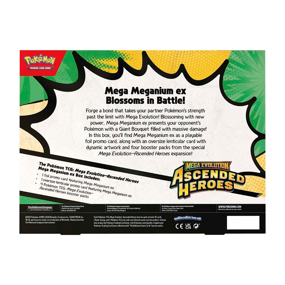Pokémon TCG: Mega Evolution-Ascended Heroes Mega Meganium ex Box