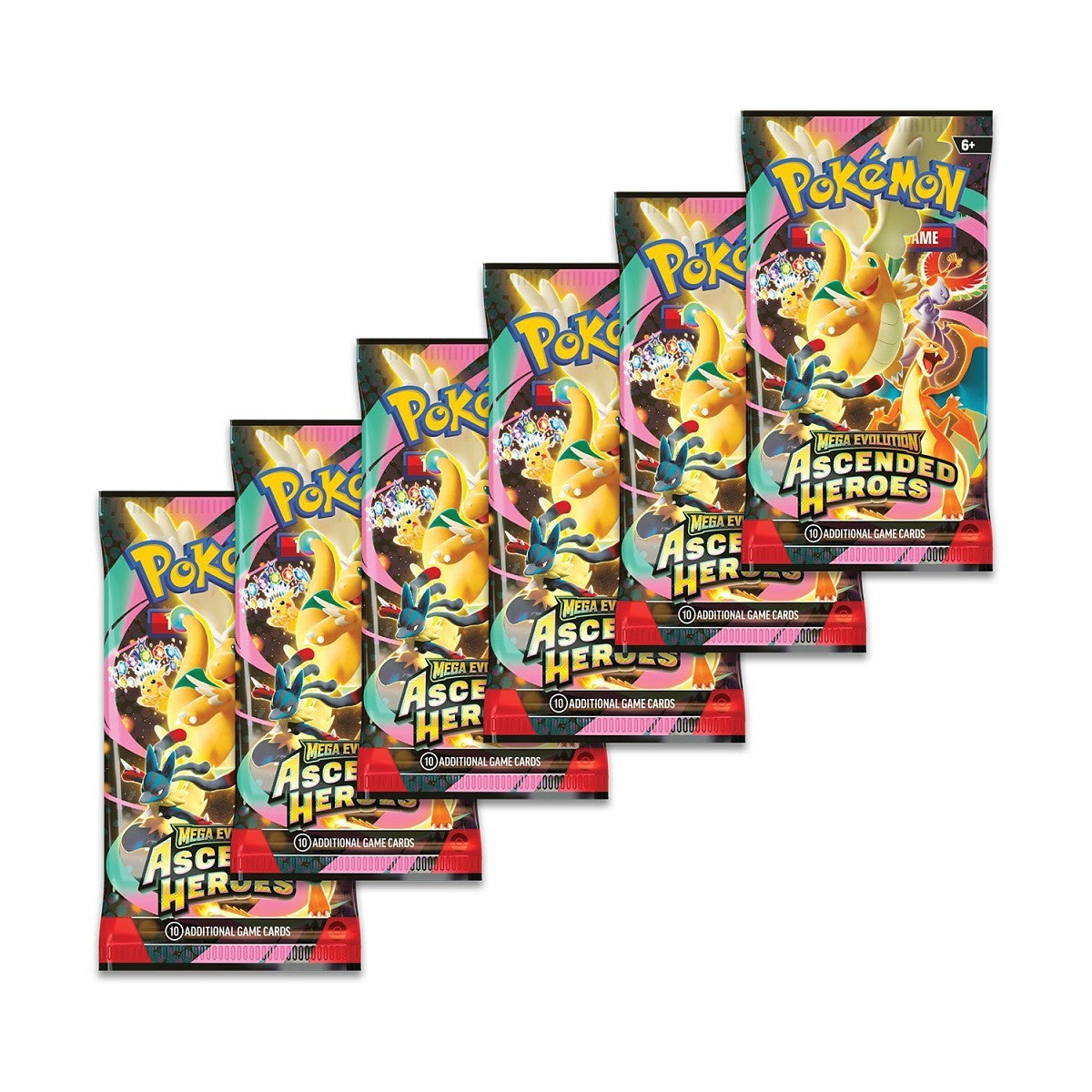 Pokémon TCG: Mega Evolution — Ascended Heroes Booster Bundle (Sealed, 6 Packs)