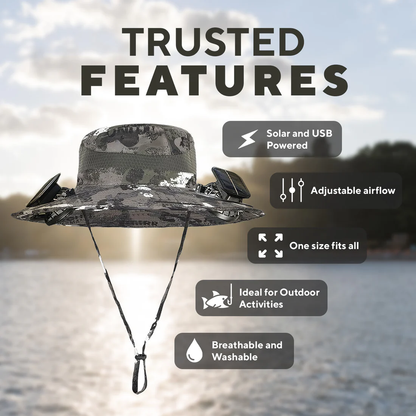 ShadeVent Solar Fan Hat