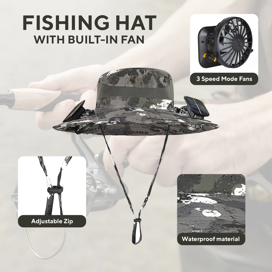 ShadeVent Solar Fan Hat