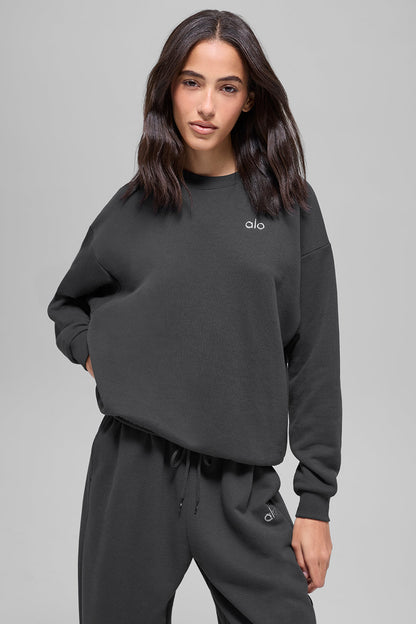 Alo Yoga Accolade Set — Crewneck Pullover + Straight Leg Sweatpant