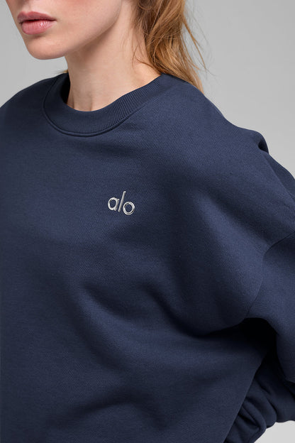 Alo Yoga Accolade Set — Crewneck Pullover + Straight Leg Sweatpant